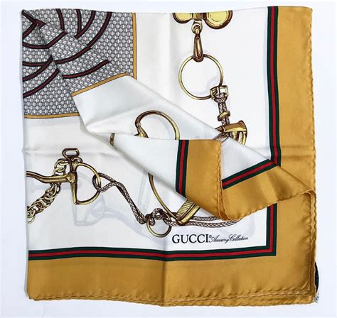 gucci horsebit silk scarf|Gucci silk scarf vintage.